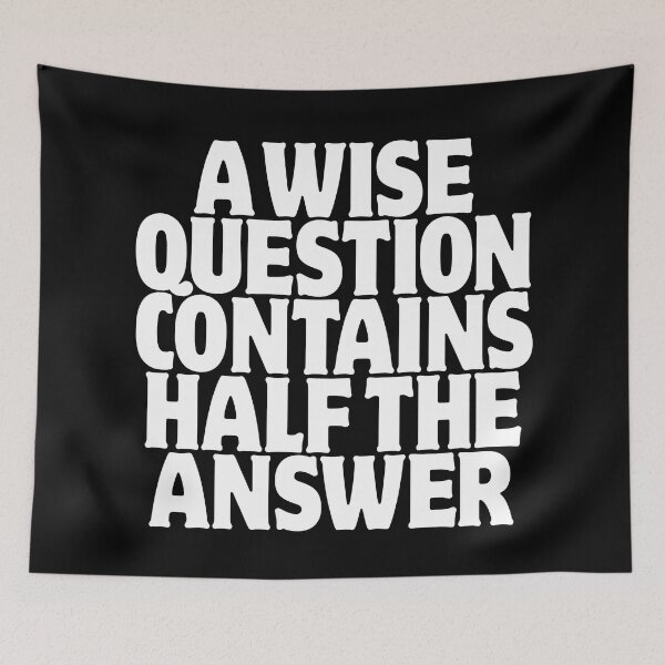 Item preview, A wise question contains half the answer v.9 designed and sold by x1brett.
