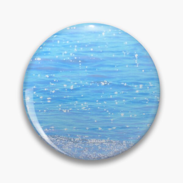Item preview, Blue Glittering Ocean Waves, Ocean Shore designed and sold by newburyboutique.