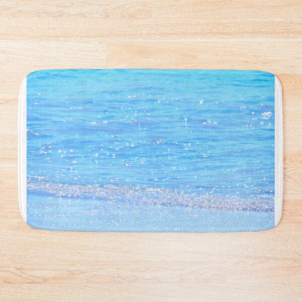Item preview, Blue Glittering Ocean Waves, Ocean Shore designed and sold by newburyboutique.