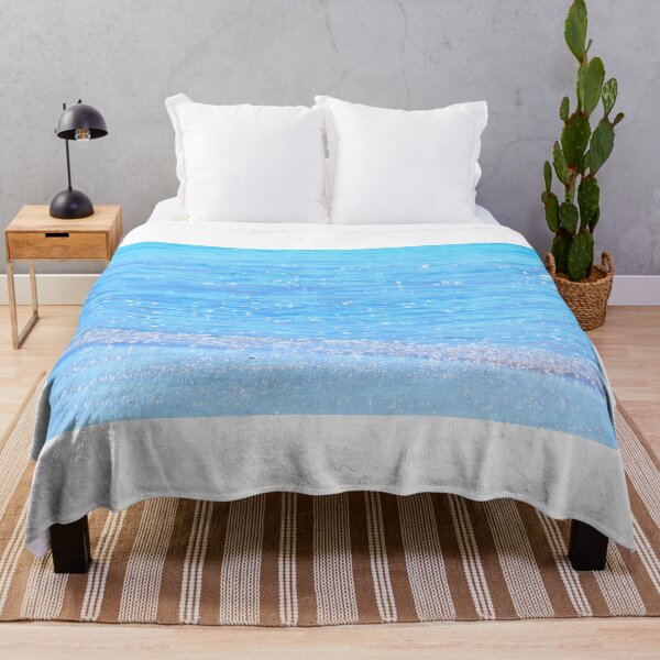 Item preview, Blue Glittering Ocean Waves, Ocean Shore designed and sold by newburyboutique.