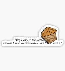 Bojack horseman muffin quote fan art Sticker