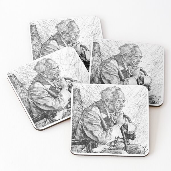 Item preview, CARL JUNG black and white pencil portrait designed and sold by lautir.