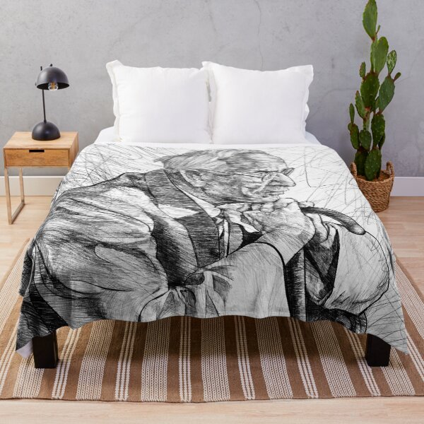 Item preview, CARL JUNG retrato a lápiz en blanco y negro designed and sold by lautir.