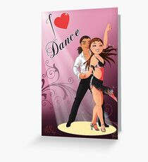 Latin dance Greeting Card