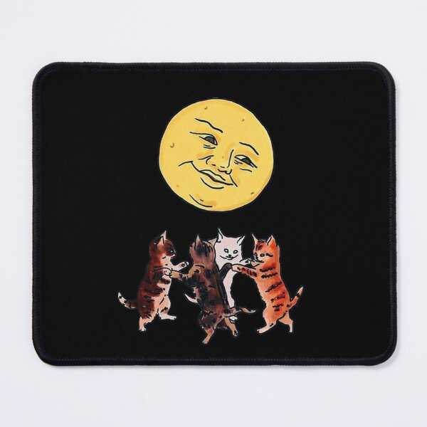Item preview, Cats dancing to a giant cheese with face designed and sold by Dargiula.