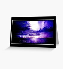 Evening Thunder Storm Greeting Card