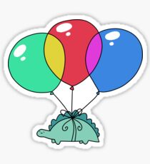 Pegatina Stegosaurus del globo