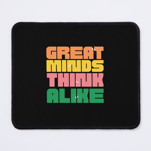 Item preview, Great Minds Think Alike (Motivational Quote) Lettering designed and sold by Jalib.