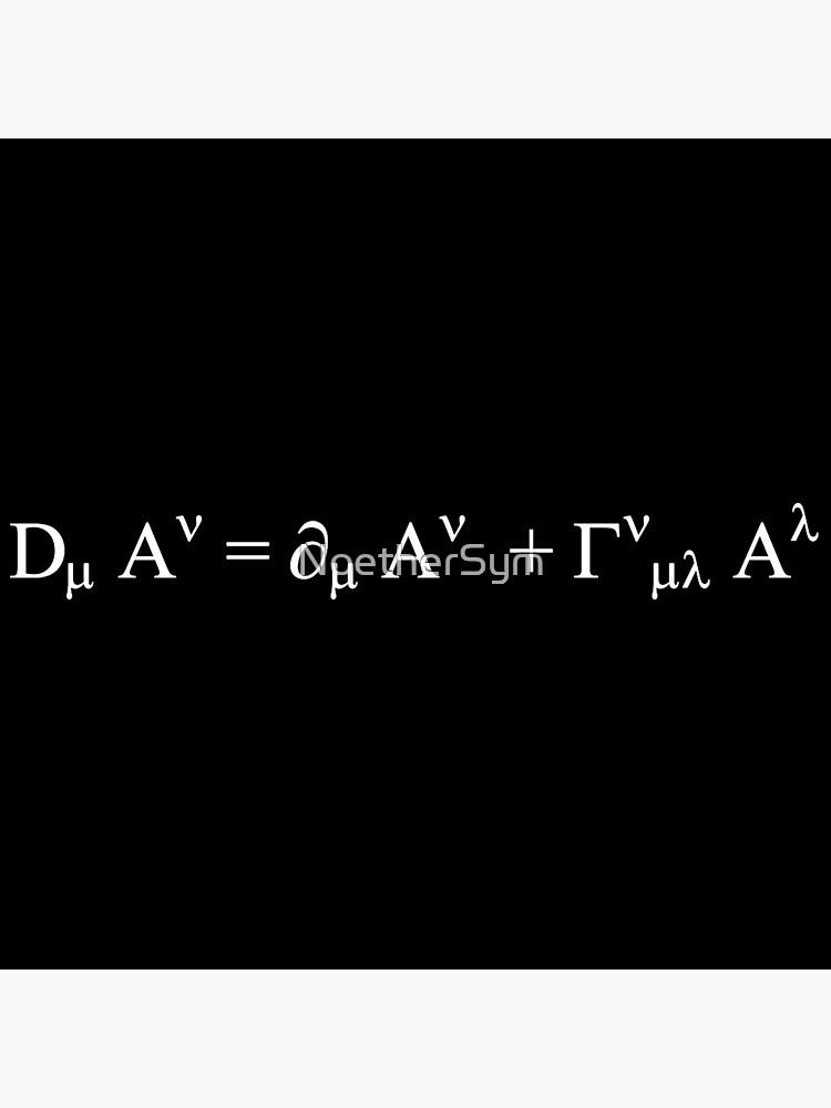 Poster « la définition de la dérivée covariante en géométrie