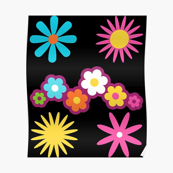 "Flowers From 1970 1" Poster for Sale by Subcultureclott Redbubble