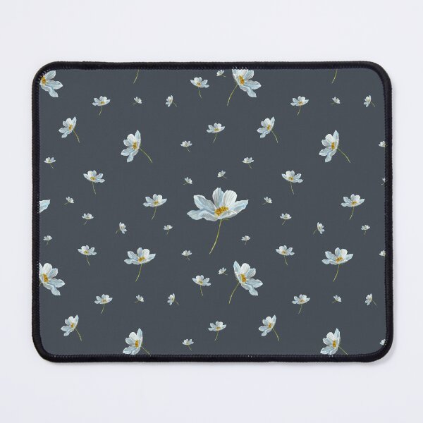 Item preview, Camomile daisy pattern a watercolor pattern grey designed and sold by Yana Mustafina | Boho Soulful Designs.