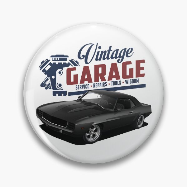 Item preview, Vintage Garage Black Camaro designed and sold by Yourauto.