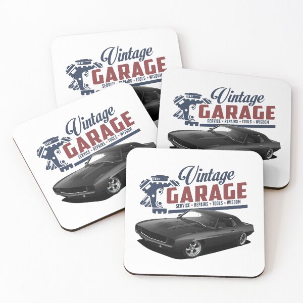 Item preview, Vintage Garage Black Camaro designed and sold by Yourauto.