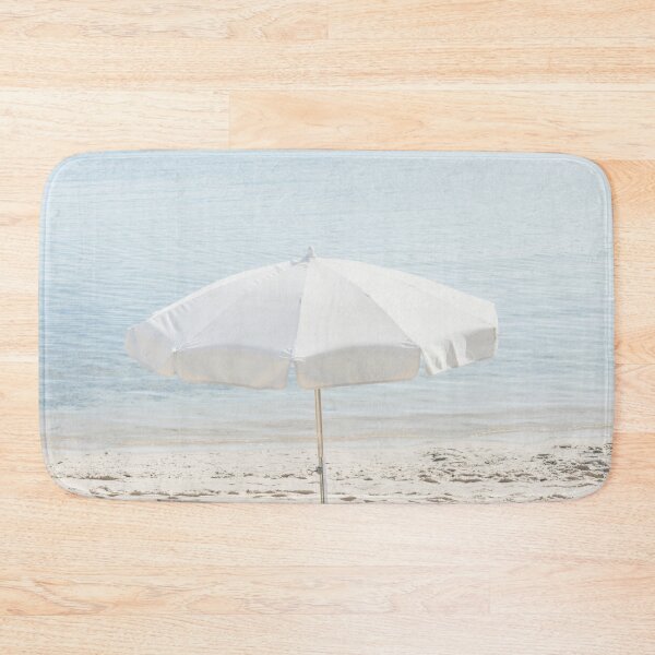 Item preview, White Beach Umbrella Print, French Riviera Print, Fine Art Beach Photography, Antibes France, Cote Dazur Provence Print, Sun Lounger Beach Art designed and sold by radub85.