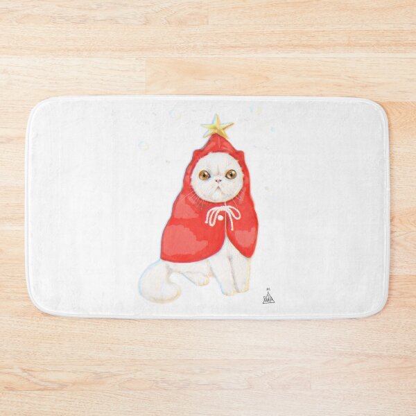 Item preview, Christmas cat with red coat designed and sold by FANNIKATZ.