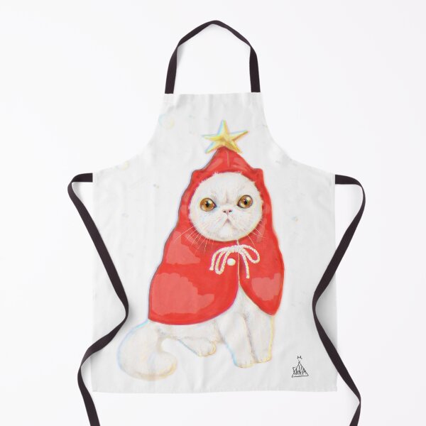 Item preview, Christmas cat with red coat designed and sold by FANNIKATZ.