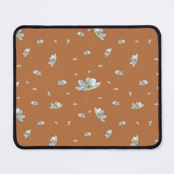Item preview, Camomile daisy pattern a watercolor pattern orange designed and sold by Yana Mustafina | Boho Soulful Designs.