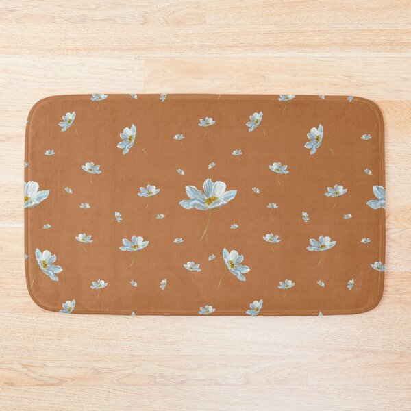 Item preview, Camomile daisy pattern a watercolor pattern orange designed and sold by Yana Mustafina | Boho Soulful Designs.
