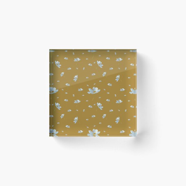 Artikelvorschau, Camomile daisy pattern a watercolor pattern yellow entworfen und verkauft von Yana Mustafina | Boho Soulful Designs.