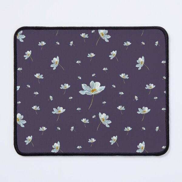 Item preview, Camomile daisy pattern a watercolor pattern violet designed and sold by Yana Mustafina | Boho Soulful Designs.