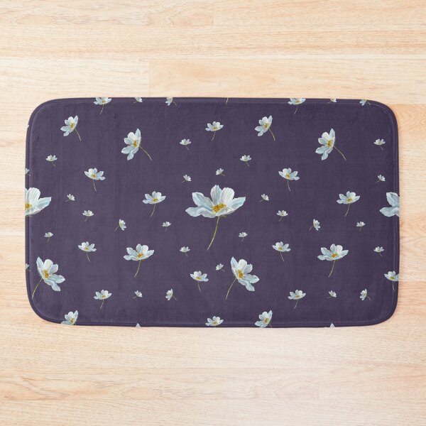 Item preview, Camomile daisy pattern a watercolor pattern violet designed and sold by Yana Mustafina | Boho Soulful Designs.