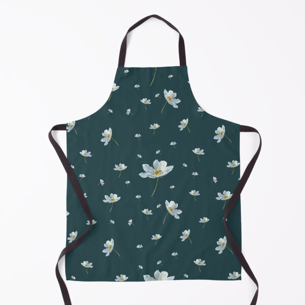 Item preview, Camomile daisy pattern a watercolor pattern turquoise designed and sold by Yana Mustafina | Boho Soulful Designs.