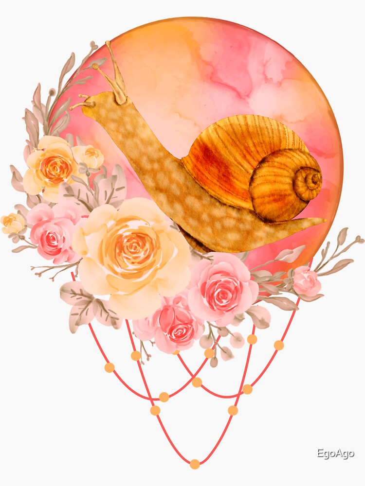 "SNAILS VINTAGE SNAIL RETRO SNAILS CUTE SNAIL STUFF!" Sticker for Sale