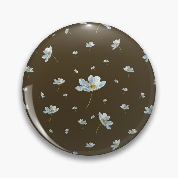 Item preview, Camomile daisy pattern a watercolor pattern green designed and sold by Yana Mustafina | Boho Soulful Designs.