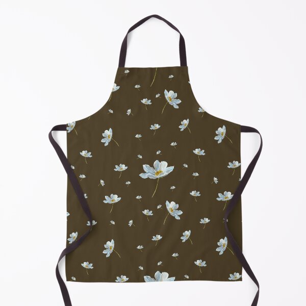 Item preview, Camomile daisy pattern a watercolor pattern green designed and sold by Yana Mustafina | Boho Soulful Designs.