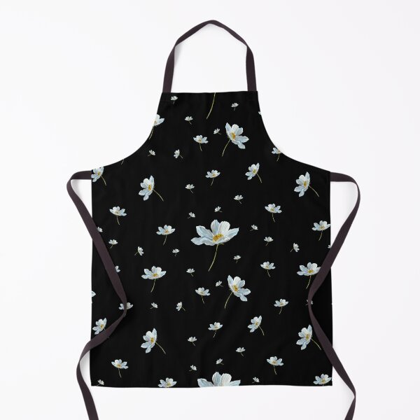 Item preview, Camomile daisy pattern a watercolor pattern black designed and sold by Yana Mustafina | Boho Soulful Designs.