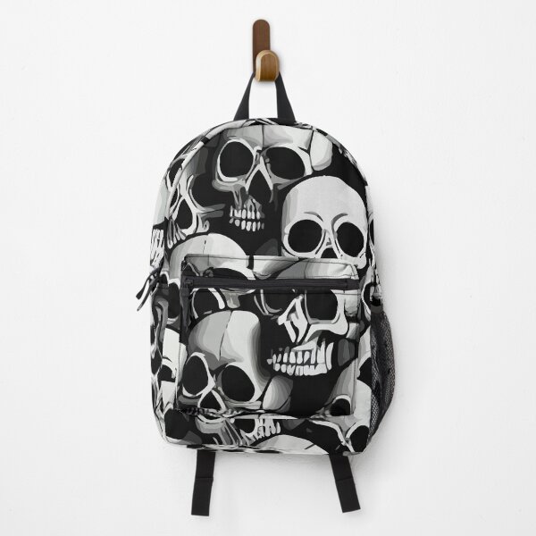 Item preview, Monochrome Skulls Stacked designed and sold by Kunst Uit Delfzijl.