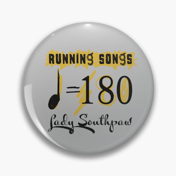 Artikelvorschau, Laufende Songs mit 180 bpm – schwarze Schrift, gelber Textmarker entworfen und verkauft von Lady Southpaw.