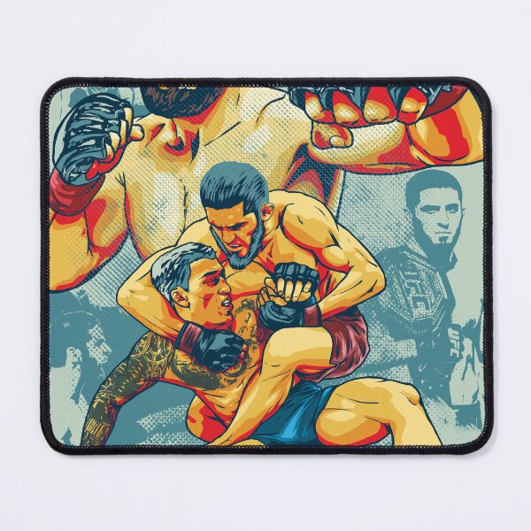 Item preview, makhachev fighter stencil art style designed and sold by unfamouzzz.