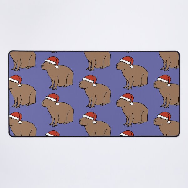 Item preview, Christmas Capybara Wearing Santa Hat designed and sold by ellenhenry.