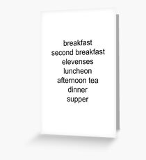 The Most Important Times of Day Greeting Card