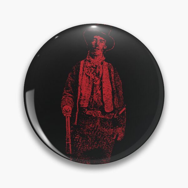 Item preview, Billy the Kid Grunge Pop Distressed Style Billy the Kid Western Outlaw Red Version designed and sold by pelagio.