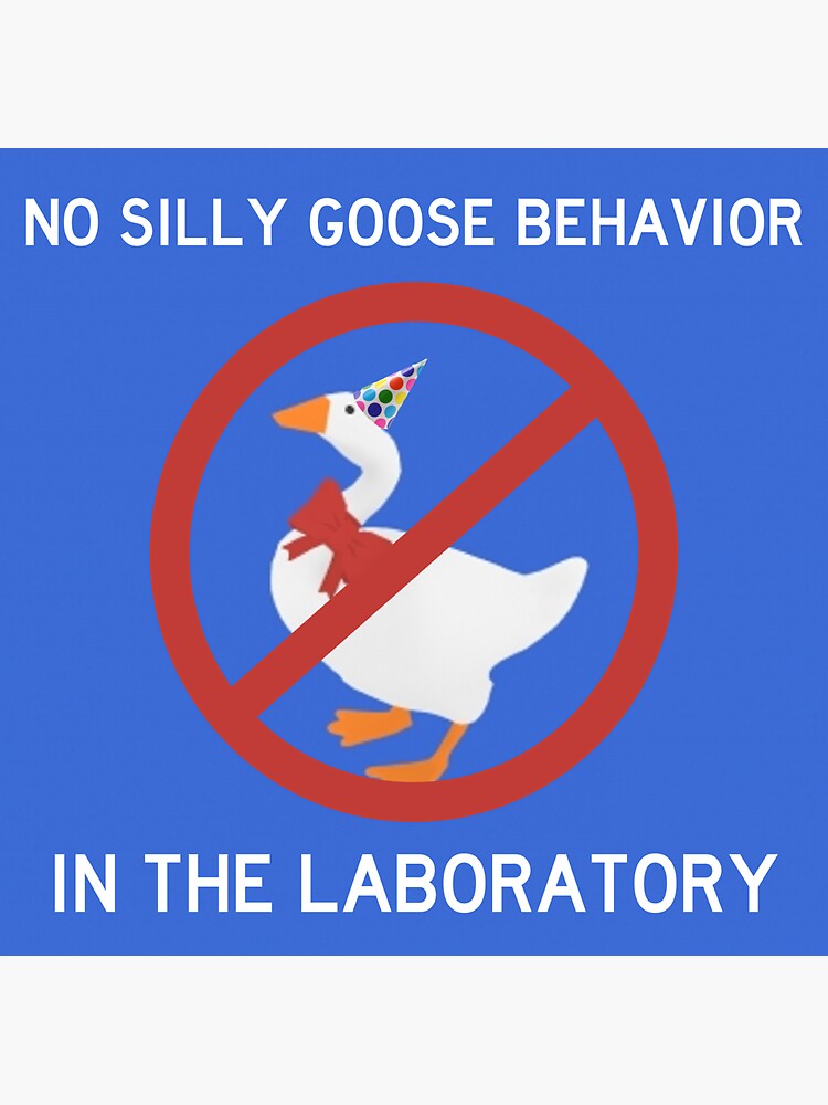 Certified Silly goose ID Sticker for Sale by MonicaEDesignz