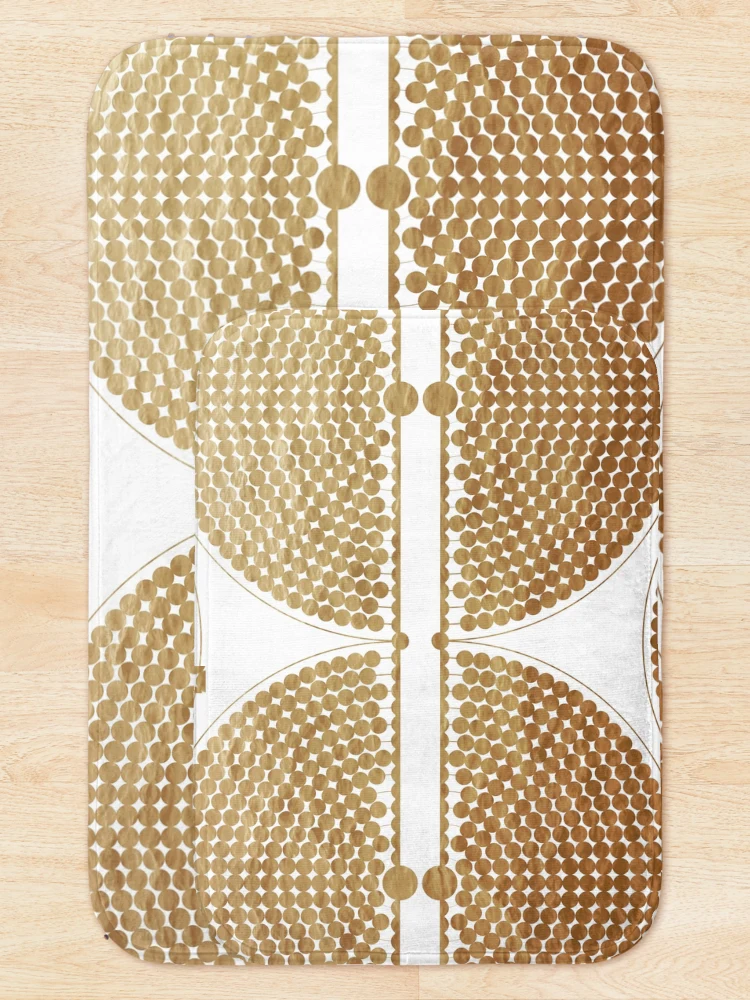 Thumbnail 5 of 6, Bath Mat, Gold Muisca Pattern designed and sold by Creative Rafa.