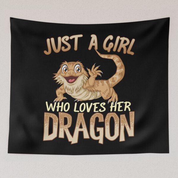 Item preview, Just a Girl Who Loves Her Dragon  Bearded Dragons Girls designed and sold by meagankshlerin7.