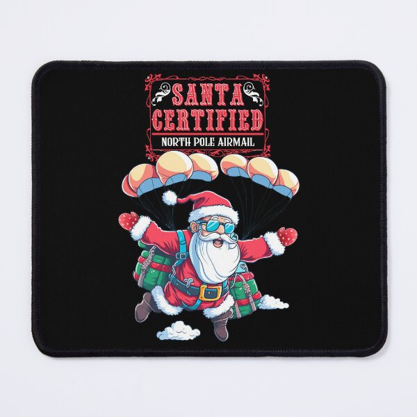 Item preview, Christmas Is Approaching Santa Skydiving designed and sold by RockBeeDesigns.