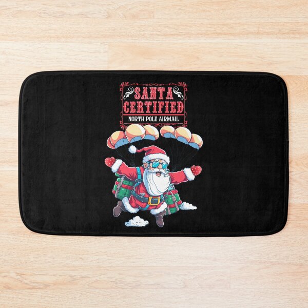 Item preview, Christmas Is Approaching Santa Skydiving designed and sold by RockBeeDesigns.