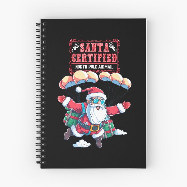Item preview, Christmas Is Approaching Santa Skydiving designed and sold by RockBeeDesigns.