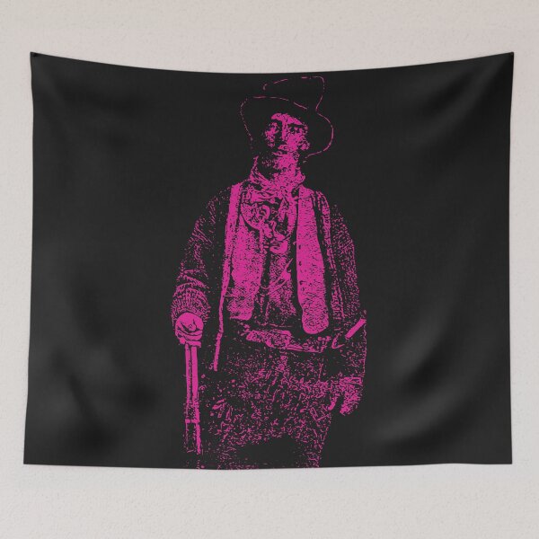 Item preview, Billy the Kid Grunge Pop Distressed Style Billy the Kid Western Outlaw Myogi Purple Version designed and sold by pelagio.