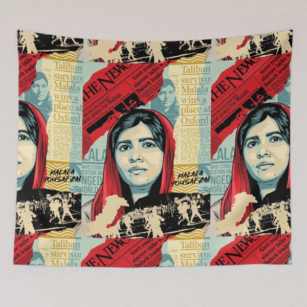 Item preview, malala stencil art designed and sold by unfamouzzz.