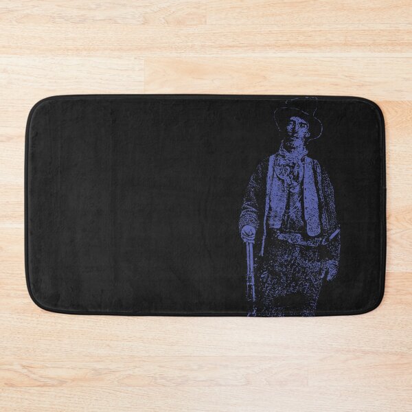 Item preview, Billy the Kid Grunge Pop Distressed Style Billy the Kid Western Outlaw Blue Version designed and sold by pelagio.