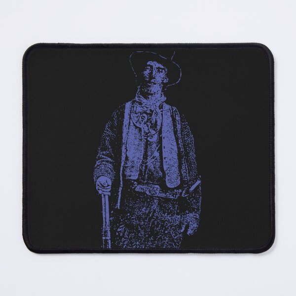Item preview, Billy the Kid Grunge Pop Distressed Style Billy the Kid Western Outlaw Blue Version designed and sold by pelagio.