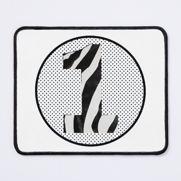 Item preview, Zebra Pattern No.1 Number one Year Old Birthday Sport Squad Mono Trasparent designed and sold by 27th-Tee.