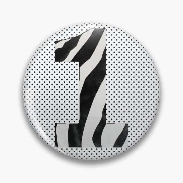Item preview, Zebra Pattern No.1 Number one Year Old Birthday Sport Squad Mono Trasparent  designed and sold by 27th-Tee.