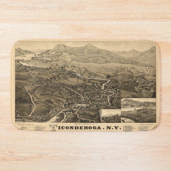 Item preview, Ticonderoga, New York (1884) designed and sold by allhistory.
