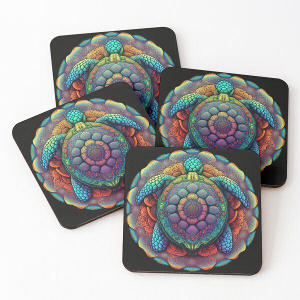 Item preview, Beautiful mandala of psychedelic turtle designed and sold by Victorsju.